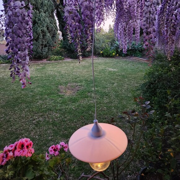 Hanging Solar Pendent With Edison Style Bulb - Picture 3 of 3